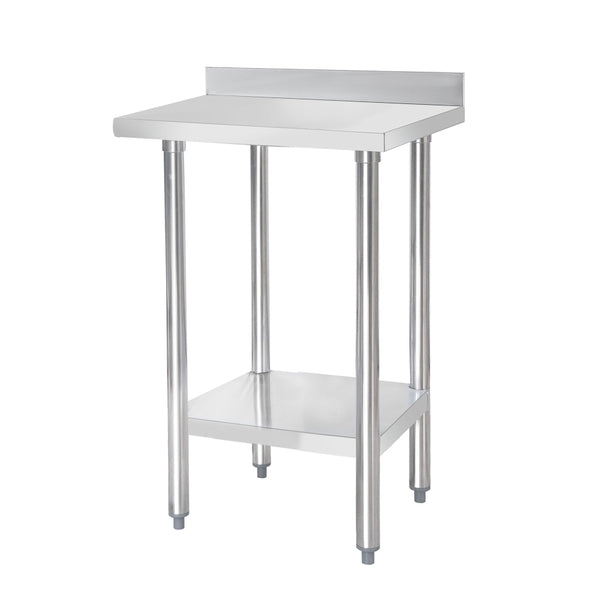 HEF644 Connecta Wall Table with Undershelf - 600 x 600 with 900mm high worktop and 100mm upstand