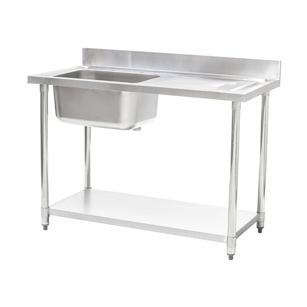 Connecta Single Sink Unit - Right Hand Drainer - 1200mm HEF656