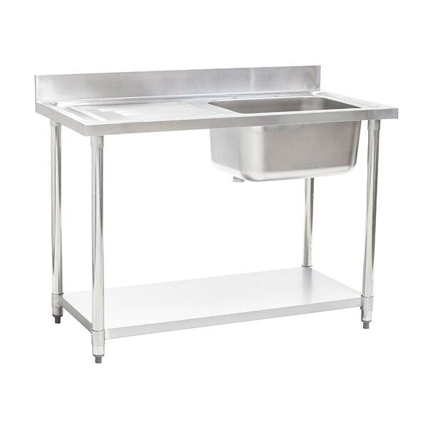 Connecta Single Sink Unit - Left Hand Drainer - 1200mm HEF657