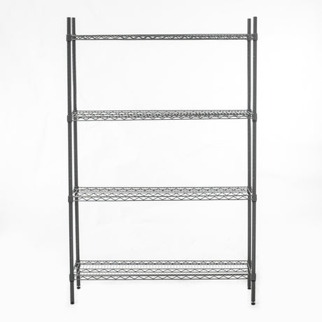 HEF706 Connecta Nylon Wire Shelving Unit - 4 Tier - 1200 x 400 x 1800mm