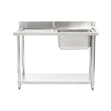 Connecta Single Sink Unit - Left Hand Drainer - 1000mm HEF722