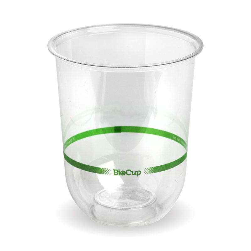BioCup Tumbler - Clear - 500ml - 1000/ctn - clear - BioPak commercial catering consumable