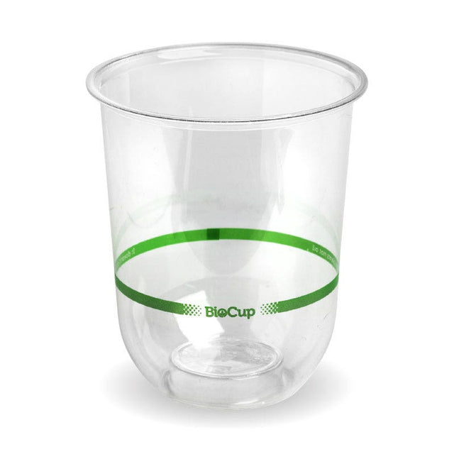 BioCup Tumbler - Clear - 500ml - 1000/ctn - clear - BioPak commercial catering consumable