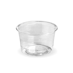PLA Sauce BioCup - Clear - 140ml - 1000/ctn - clear - BioPak commercial catering consumable