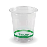 PLA BioCup - Clear - 200ml - 2000/ctn - clear - BioPak commercial catering consumable