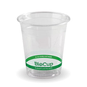 PLA BioCup - Clear - 200ml - 2000/ctn - clear - BioPak commercial catering consumable