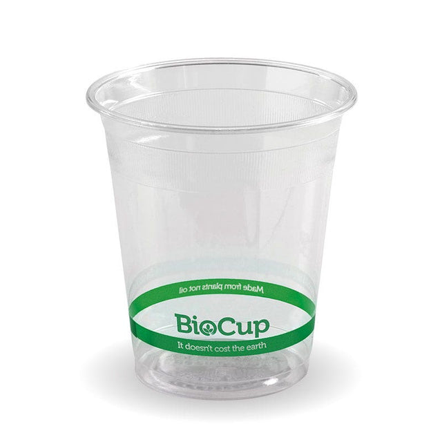 PLA BioCup - Clear - 200ml - 2000/ctn - clear - BioPak commercial catering consumable