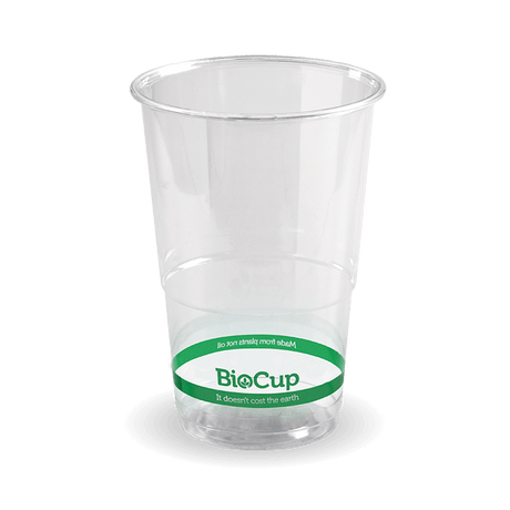 PLA BioCup - Clear - 280ml - 2000/ctn - clear - BioPak commercial catering consumable