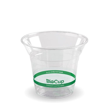 PLA BioCup - Clear - 300ml - 1000/ctn - clear - BioPak commercial catering consumable