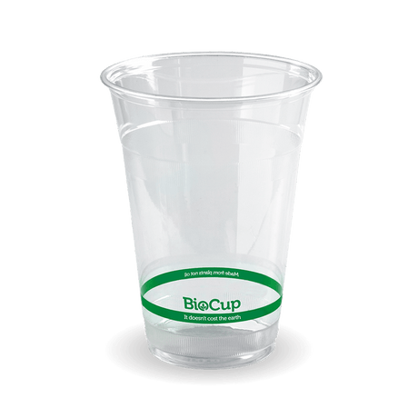 PLA BioCup - Clear - 500ml - 1000/ctn - clear - BioPak commercial catering consumable