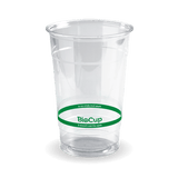 PLA BioCup - Clear - 600ml - 1000/ctn - clear - BioPak commercial catering consumable