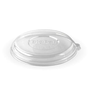 PET Bowl Lid - Clear - 800-1,180ml / 24-40oz - 400/ctn - clear - BioPak commercial catering consumable