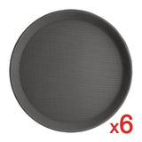 Olympia Kristallon PP Round Non-Slip Trays (6 Pack)