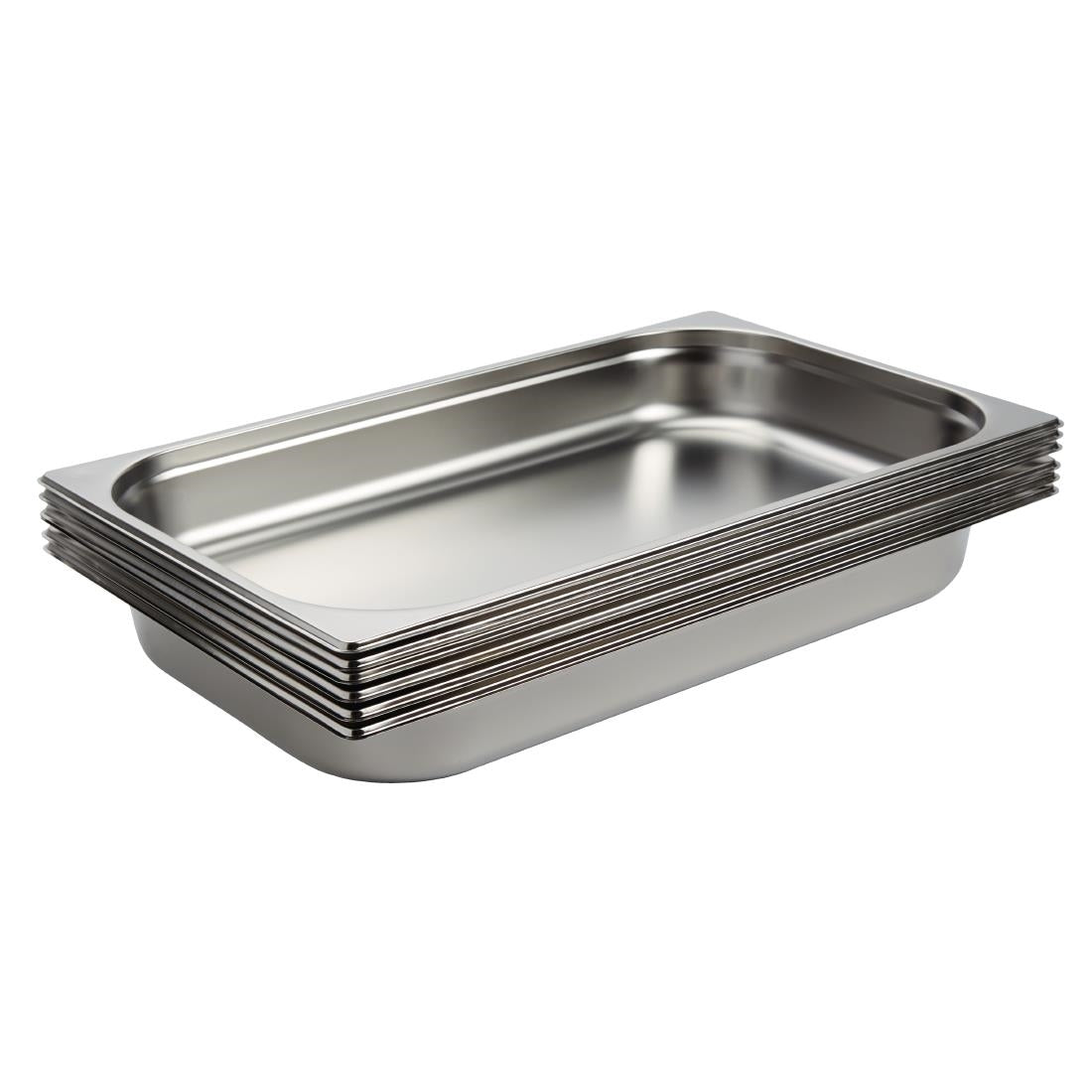 Vogue Stainless Steel 1/1 Gastronorm Pan 65mm