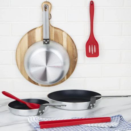 SA691 Vogue Cook Like A Pro 3-Piece Non-Stick Frying Pan and Saute Pan Set - JD Catering Equipment Solutions Ltd