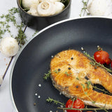 SA691 Vogue Cook Like A Pro 3-Piece Non-Stick Frying Pan and Saute Pan Set - JD Catering Equipment Solutions Ltd