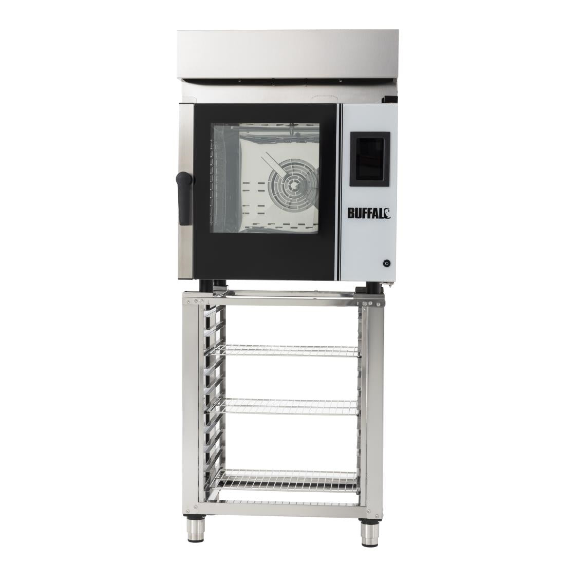SA773 Buffalo Freestanding Smart Touchscreen Compact Combi Oven Â 6 x GN 1/1 with Installation Kit and Extraction Hood