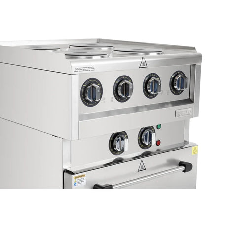 SA808 Buffalo 600 Series 4 Plate Electric Convection Oven Range