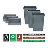 SA818 - Jantex Simpler Recycling Slim Bin Bundle