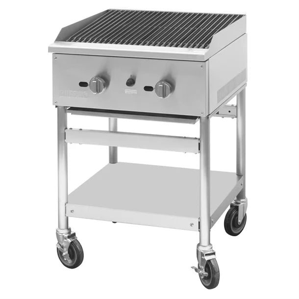 SA834 Buffalo Freestanding Gas Chargrill 600mm Width: 604mm. Two burners