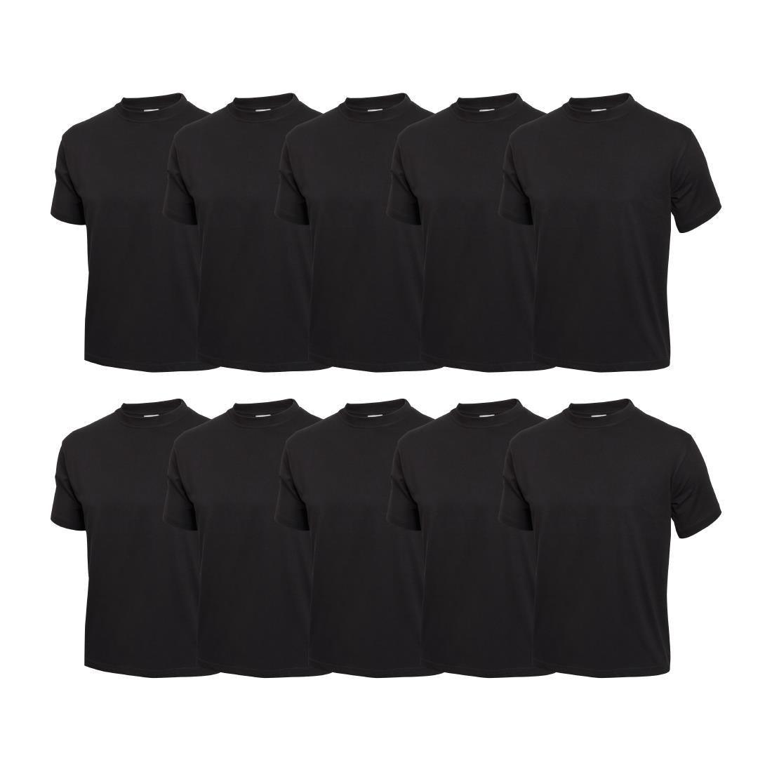 SA842 Nisbets Essentials T-Shirt Black - Size S - BB478-S (Pack 10)