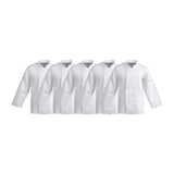 SA846 Whites Vegas Chefs Jacket Long Sleeve White Polycotton - Size M - A134-M (Pack 5)