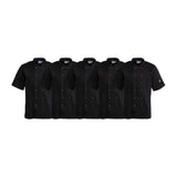 SA850 Whites Vegas Chefs Jacket Short Sleeve Black Polycotton - Size S - A439-S (Pack 5)