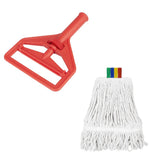 Jantex Connect Wide Kentucky Cotton Mop Head Red 400g