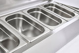 Sterling Pro Cobus SPT1600-330-SS Topping Well with Stainless Steel Lid  7 x GN1/4