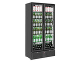 Sterling Pro Green SP220-BK Double Door Black Upright Bottle Cooler 458 Litres