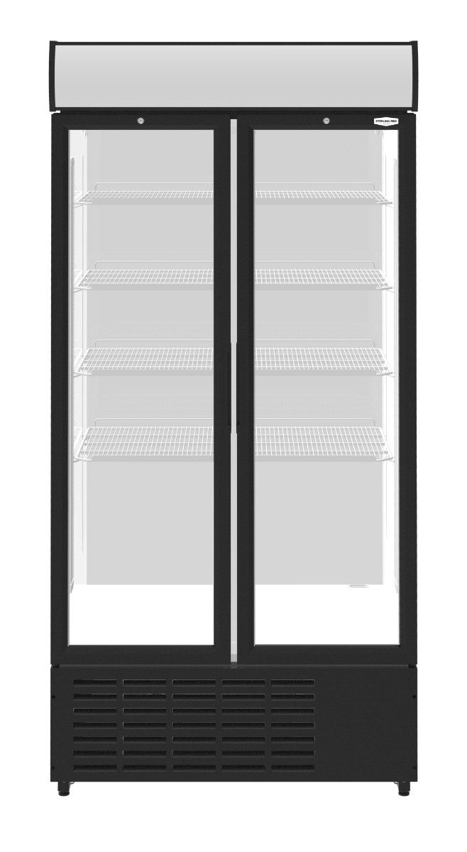 Sterling Pro Green SPD20HG Upright Hinged Double Door Display Chiller 832 Litres