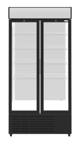 Sterling Pro Green SPD20HG Upright Hinged Double Door Display Chiller 832 Litres - JD Catering Equipment Solutions Ltd