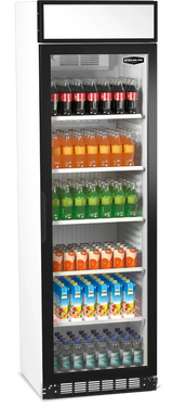 Sterling Pro Green SPG390C Upright Single Door Display Chiller with Canopy 373 Litres - JD Catering Equipment Solutions Ltd