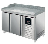 Sterling Pro Green SPI-7-135-20-GR 2 Door Granite Fridge Counter 290 Litres - JD Catering Equipment Solutions Ltd