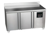 Sterling Pro Green SPI-7-135-20-SB 2 Door Fridge Counter with 100mm Splashback 290 Litres - JD Catering Equipment Solutions Ltd