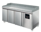 Sterling Pro Green SPI-7-180-30-GR 3 Door Granite Fridge Counter 452 Litres - JD Catering Equipment Solutions Ltd