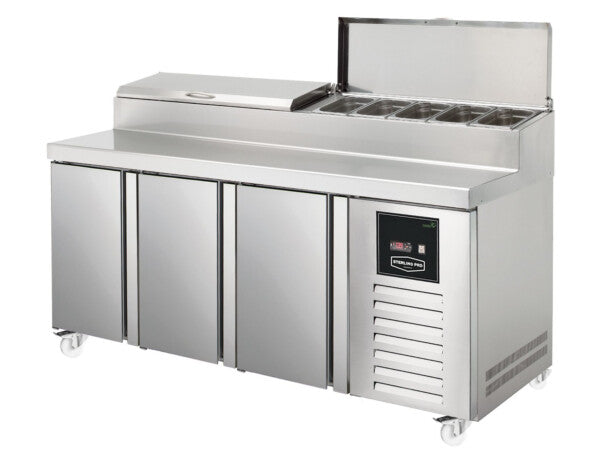 Sterling Pro Green SPIZ-180 3 Door Refrigerated Preparation Counter 2 Years Parts & Labour