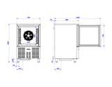 Sterling Pro SP0840BC 8 Grid Single Door Blast Chiller / Freezer  40kg/24kg 2 Years Parts & Labour