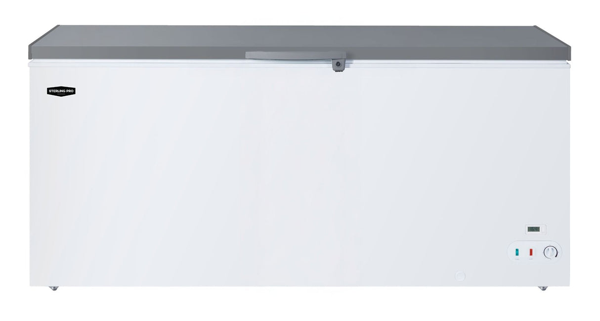 Sterling Pro Cobus SP650CFSS Stainless Steel Lid Chest Freezer, 650 Litres