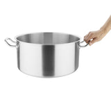 T088 Vogue Stainless Steel Stew pan 18.5Ltr