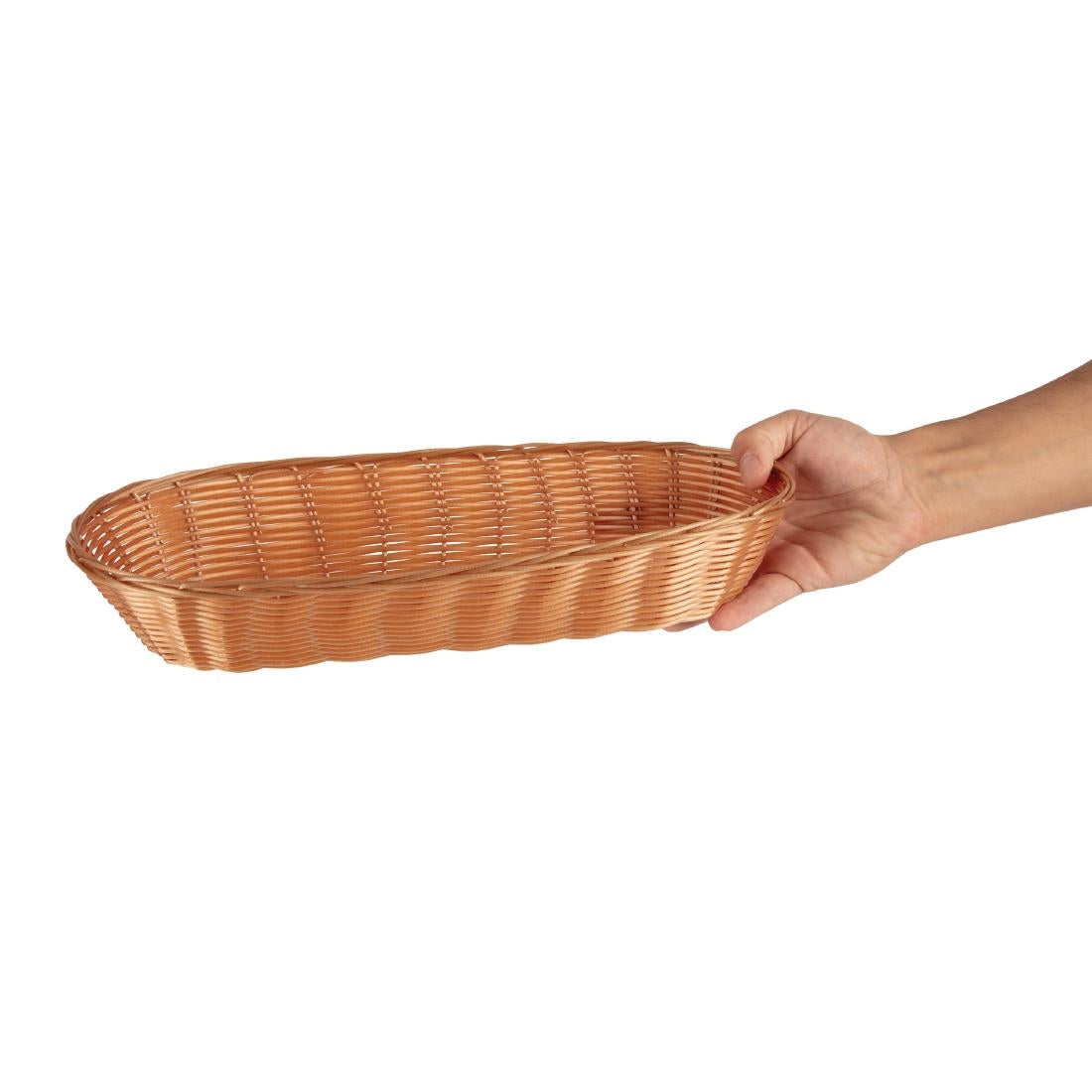 Poly Wicker Large Baguette Basket (Pack of 6)
