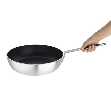 HT969 Hygiplas Aluminium Non-stick Teflon Platinum Plus Frying Pan with Purple Handle 28cm