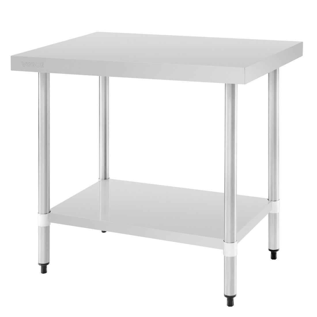 T375 Vogue Stainless Steel Prep Table 900mm