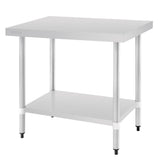 T375 Vogue Stainless Steel Prep Table 900mm