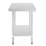 T375 Vogue Stainless Steel Prep Table 900mm