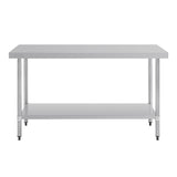 T377 Vogue Stainless Steel Prep Table 1500mm