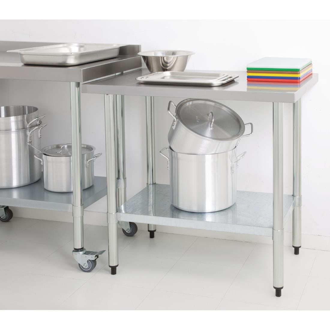 T377 Vogue Stainless Steel Prep Table 1500mm