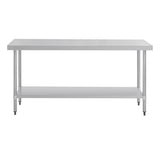 T378 Vogue Stainless Steel Prep Table 1800mm