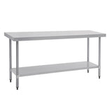 T378 Vogue Stainless Steel Prep Table 1800mm