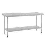 T378 Vogue Stainless Steel Prep Table 1800mm